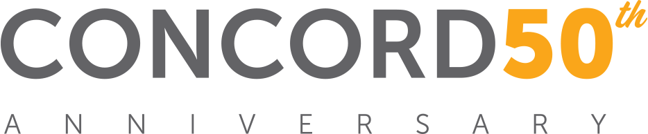 Concord Pools 50th Anniversary logo