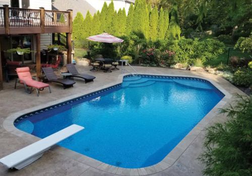 Lazy-L Geometric Vinyl Liner customer pool